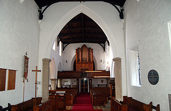 The interior looking west March 2011
